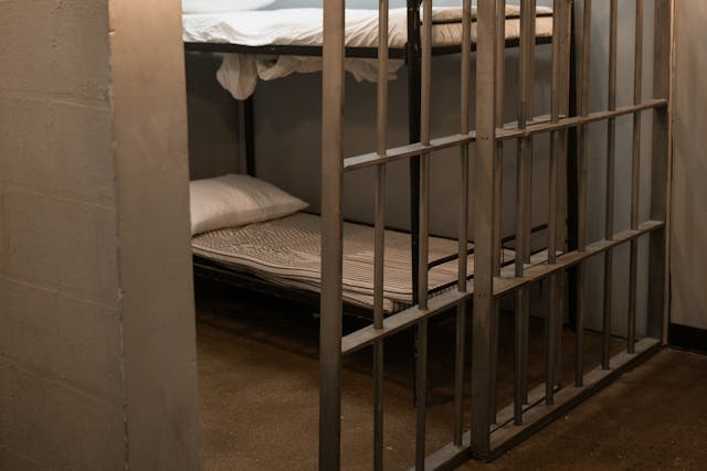 interior of jail cell